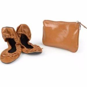 NWT Sidekicks Foldable Ballet Flats With Bag S